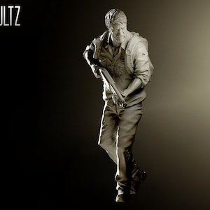 Survivor Joel with Shotgun - 32mm - VaultZ - For games like Zombicide, This Is Not A Test, County Road Z
