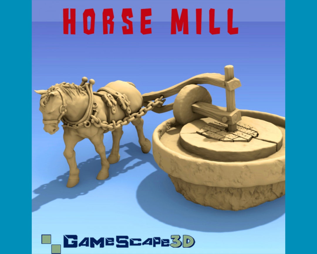 Horse Grain Mill Etsy