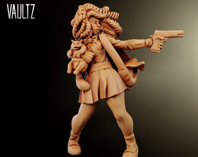 Tiffany Survivor - 32mm - VaultZ - For games like Zombicide, This Is Not A Test, County Road Z