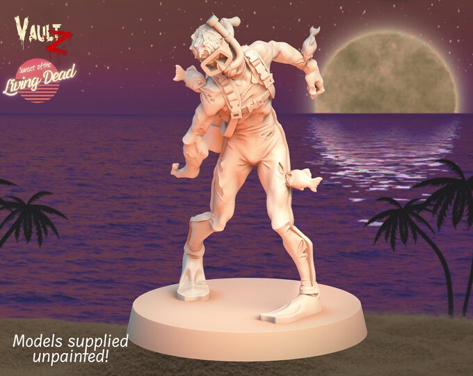 Diver Zombie - 32mm - VaultZ - For games like Zombicide, This Is Not A Test, County Road Z