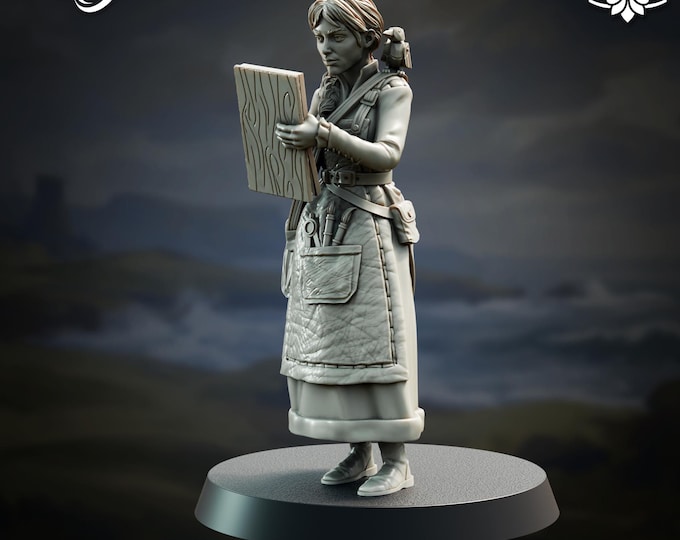 Human Villager Architect - 28/32mm - The Printing Goes Ever On - Dungeons and Dragons - Pathfinder