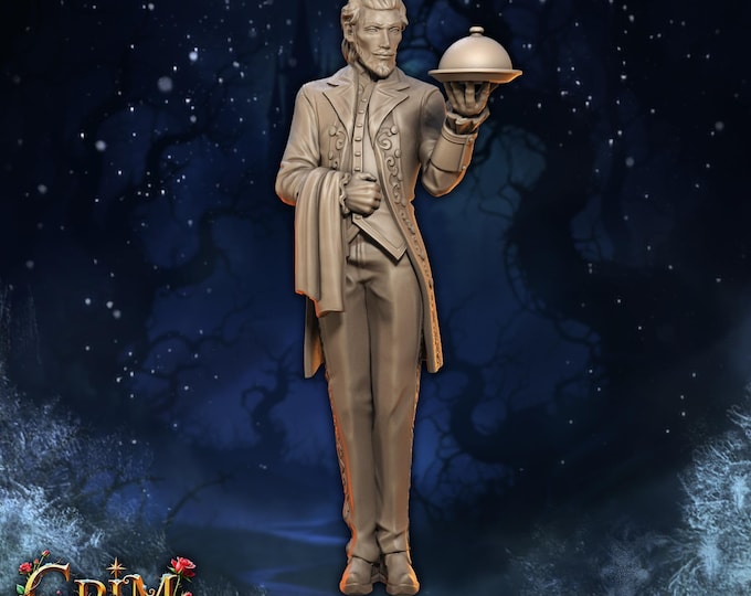 Butler Flickston Flickerbrandt - 28/32/35mm - Great Grimoire - Dungeons and Dragons - Pathfinder - Grimoire Tales