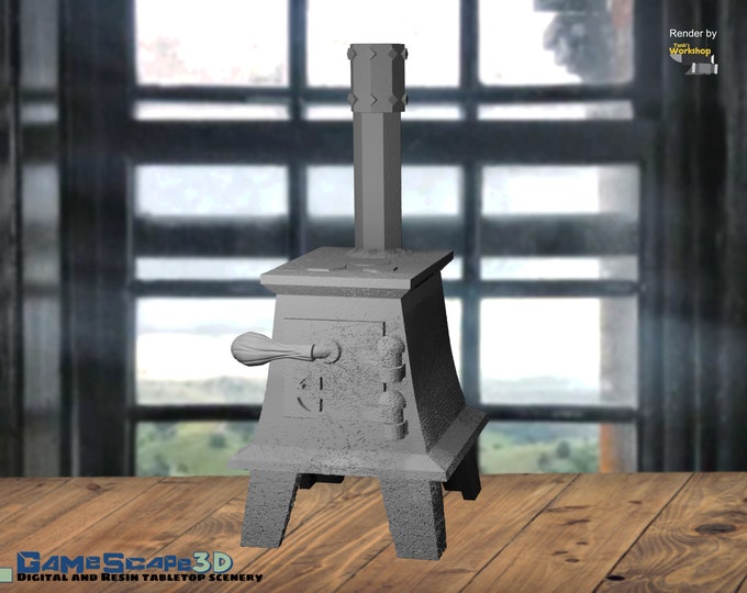 Wood Burning Stove - Gamescape3D - 32mm