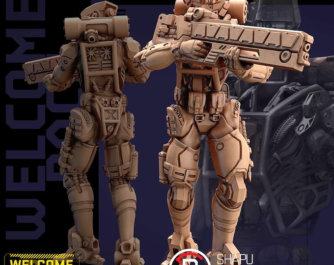 Shapu - 28/32mm - Unit9 - Cyberpunk/science Fiction/Futuristic/Cybernetics miniatures