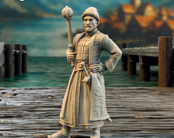 Lord Of Driftport (Nobleman)  - 28mm - The Printing Goes Ever On - Dungeons and Dragons - Pathfinder - Fantasy - Driftport Town