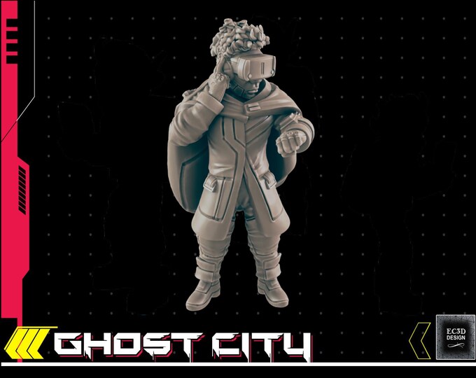 Cloaker - Cyberpunk Theme - 28mm or 32mm - Ghost City