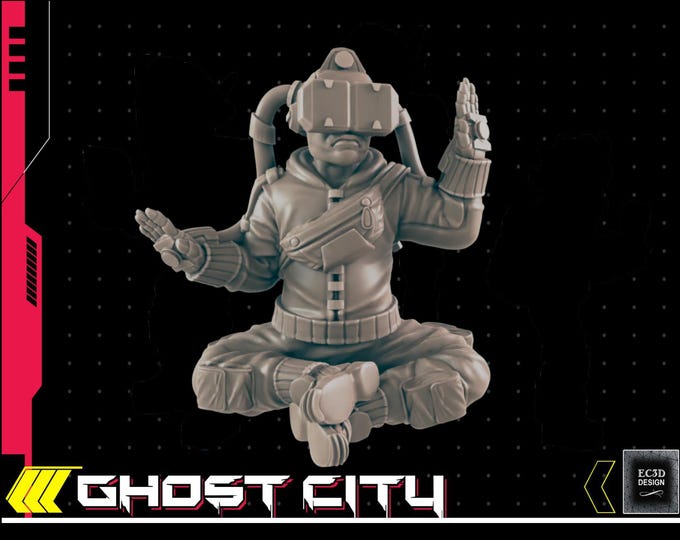 Obsessive VR Gamer - Cyberpunk/Sci-Fi  - 28mm or 32mm - Ghost City