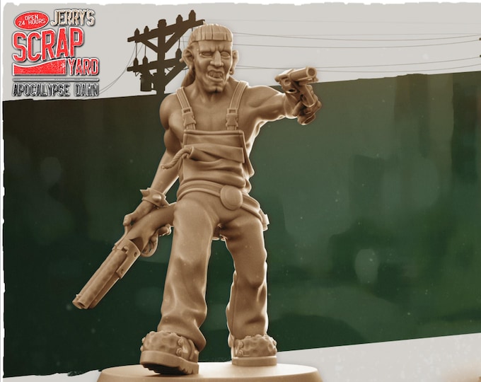 Earl - 32mm Scale - Kraken Studios Jerry's Scrapyard - Great for Fallout Wasland Warfare, Zombicide and This Is Not A Test!