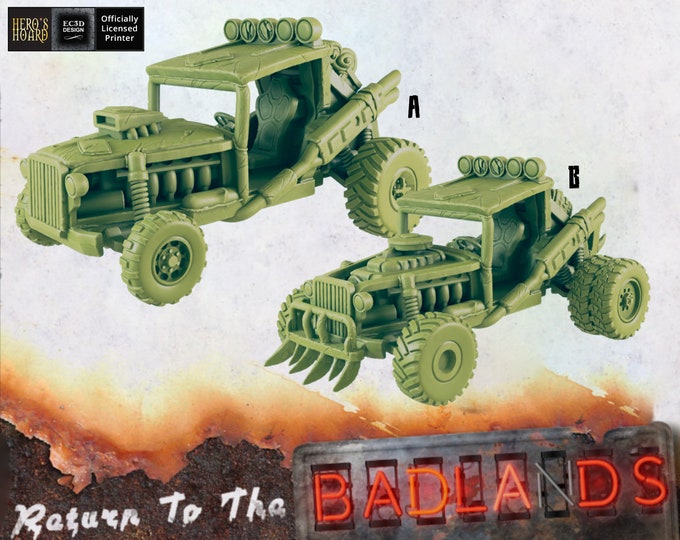 Wasteland Dune Racer - 28 or 32mm - Post-Apocalyptic - Return To The Badlands - EC3D Designs - For Games like Fallout Wasteland Warfare!