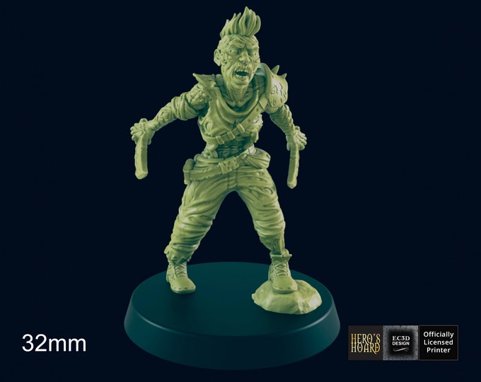 Female Wasteland Mutant - Post-Apocalyptic Female - 32mm - EC3D Designs - Beyond The Badlands