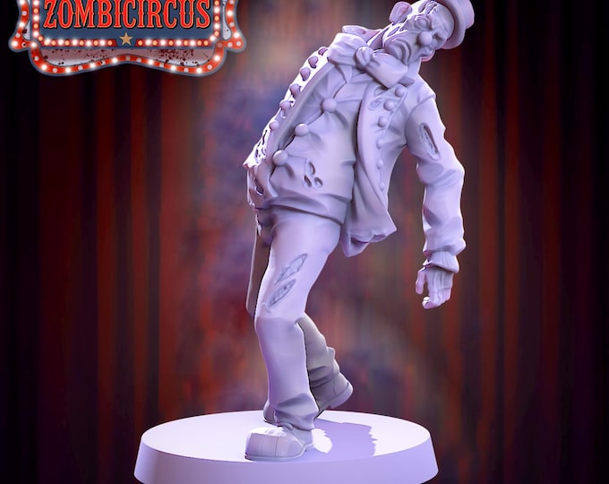 Zombie Clown 3 - 32mm - VaultZ - Zombie Circus - For games like Zombicide, This Is Not A Test, County Road Z