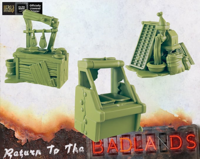 Wasteland Restaurant - Post-Apocalyptic - 32mm - EC3D Designs - Return To The Badlands - Fallout Wasteland Warfare - This Is Not A Test