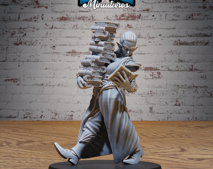 Elven Scholar - Villager - 28mm Scale - Epic Miniatures - Elven Storm