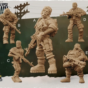 Street Militia - 32mm Scale - Kraken Studios' Apocalypse Dawn - Great for Fallout Wasland Warfare, Zombicide and This Is Not A Test!