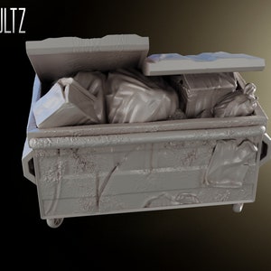 Dumpster - 32mm - VaultZ - For games like Zombicide, This Is Not A Test, County Road Z
