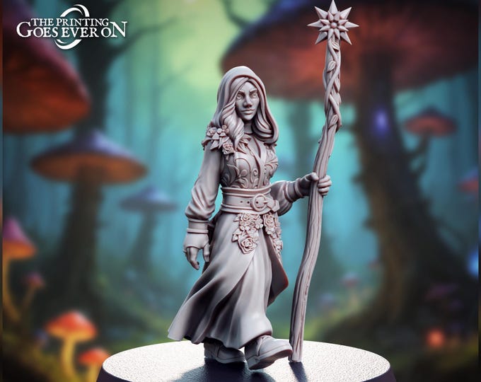 Gnome Illusionist Conn Mistread - 28mm - The Printing Goes Ever On - Lullaby of Stones - Dungeons and Dragons - Pathfinder - Fantasy