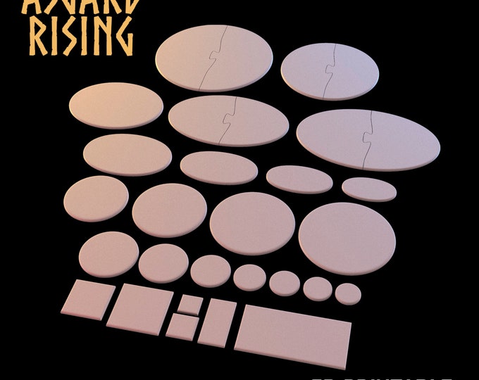 Plain Bases - Asgard Rising - 25 to 75mm