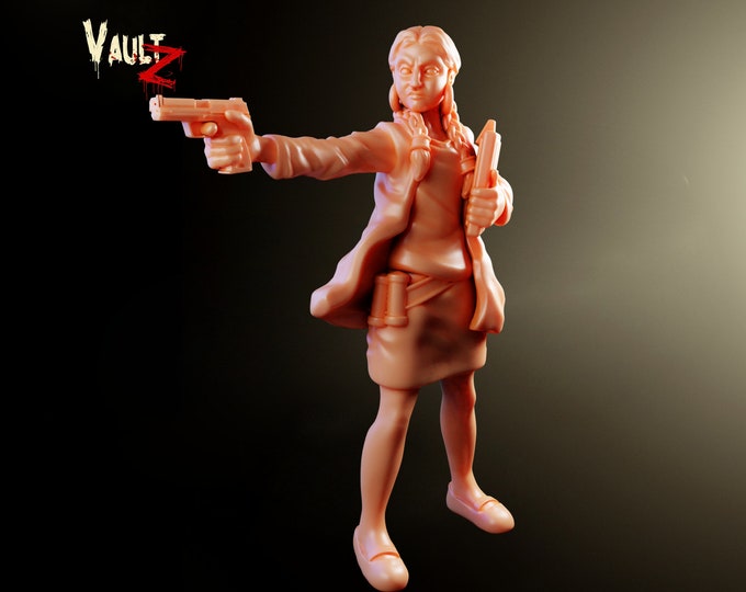 Rajani Female Scientist Survivor - 32mm - VaultZ - For games like Zombicide, This Is Not A Test, County Road Z