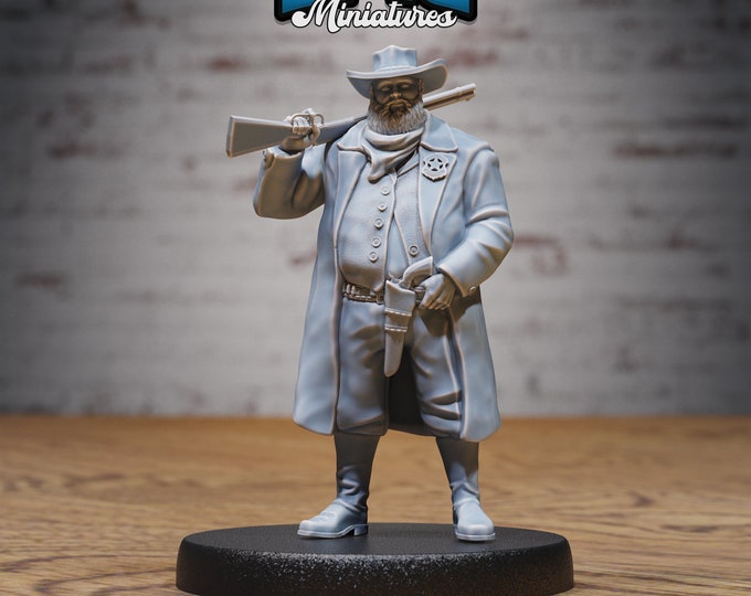 Wild West Marshall - 28mm Scale - Epic Miniatures - Fantasy Wild West