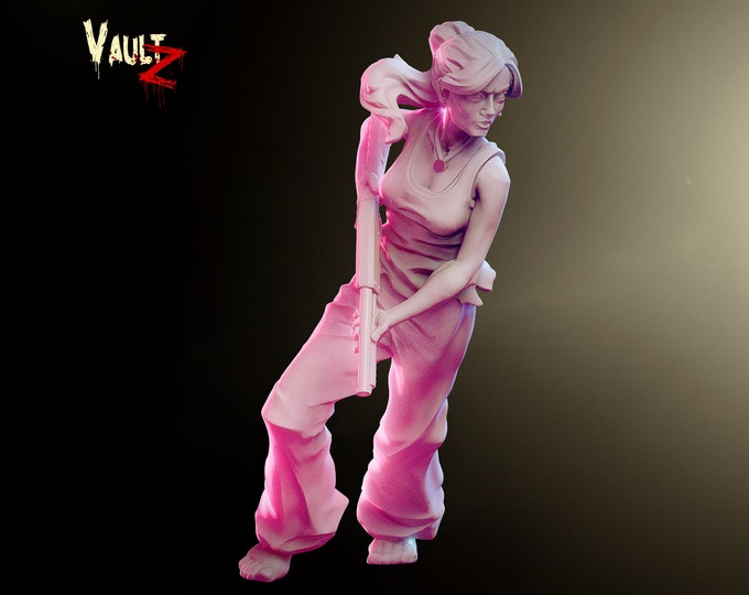 Ana Female Survivor - 32mm - VaultZ - For games like Zombicide, This Is Not A Test, County Road Z