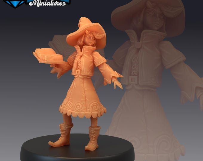 Witch Apprentice - 3 poses - True 28mm Scale - Epic Miniatures - Halloween Horror - Dungeons and Dragons - Pathfinder