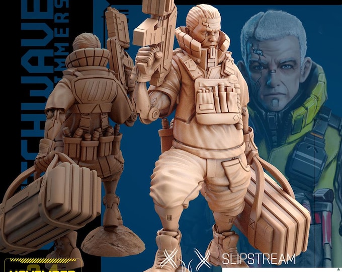 Slipstream (2 poses available) - 28/32mm - Unit9 - Metal Slammers -  Cyberpunk/science Fiction/Futuristic/Cybernetics miniatures