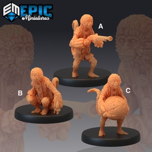 Pirate Monkey - 28mm Scale - Miniatures - These guys are smaller than a standard humanoid. But aren&#39;t they cute?