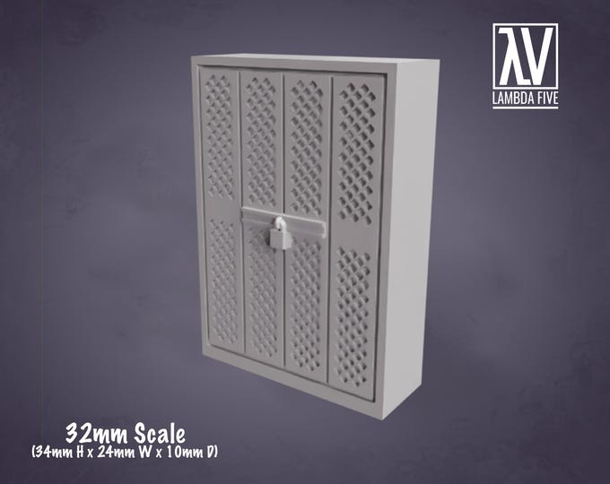 Gun Locker  - 28mm or 32mm - Lambda5 - Retro 80s scenery and scatter! Or modern, it could be modern!