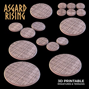 Wooden Floor Bases - Asgard Rising - 25 to 75mm