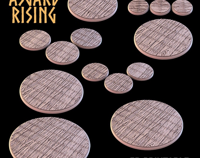 Wooden Floor Bases - Asgard Rising - 25 to 75mm