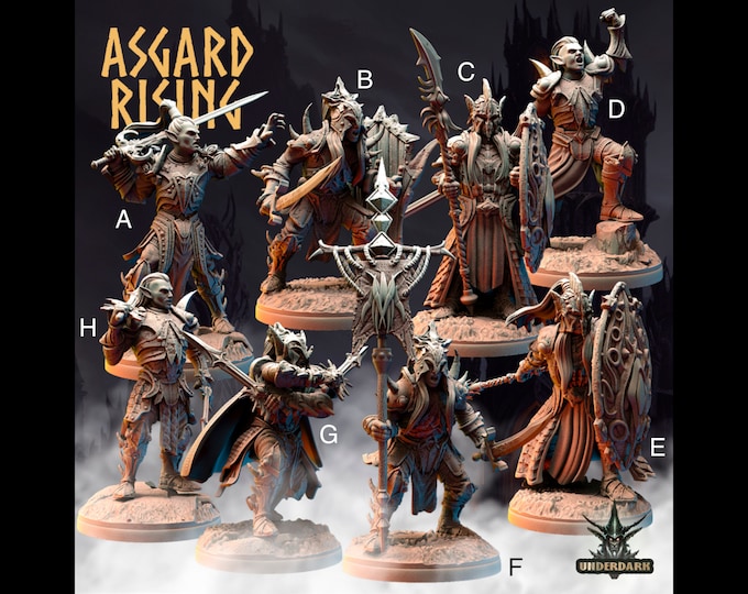 Dark Elves - Norse Theme - 32mm - Asgard Rising