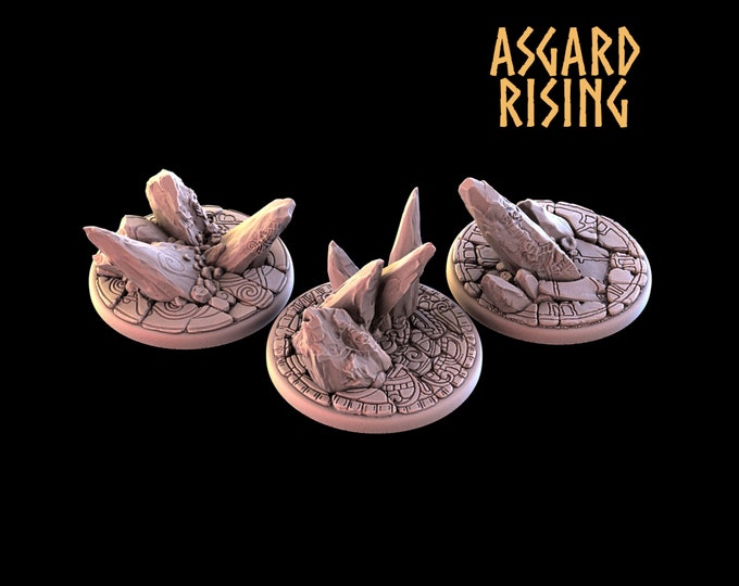 Ancient Ruins Set of 3 - 40mm Diameter - Asgard Rising