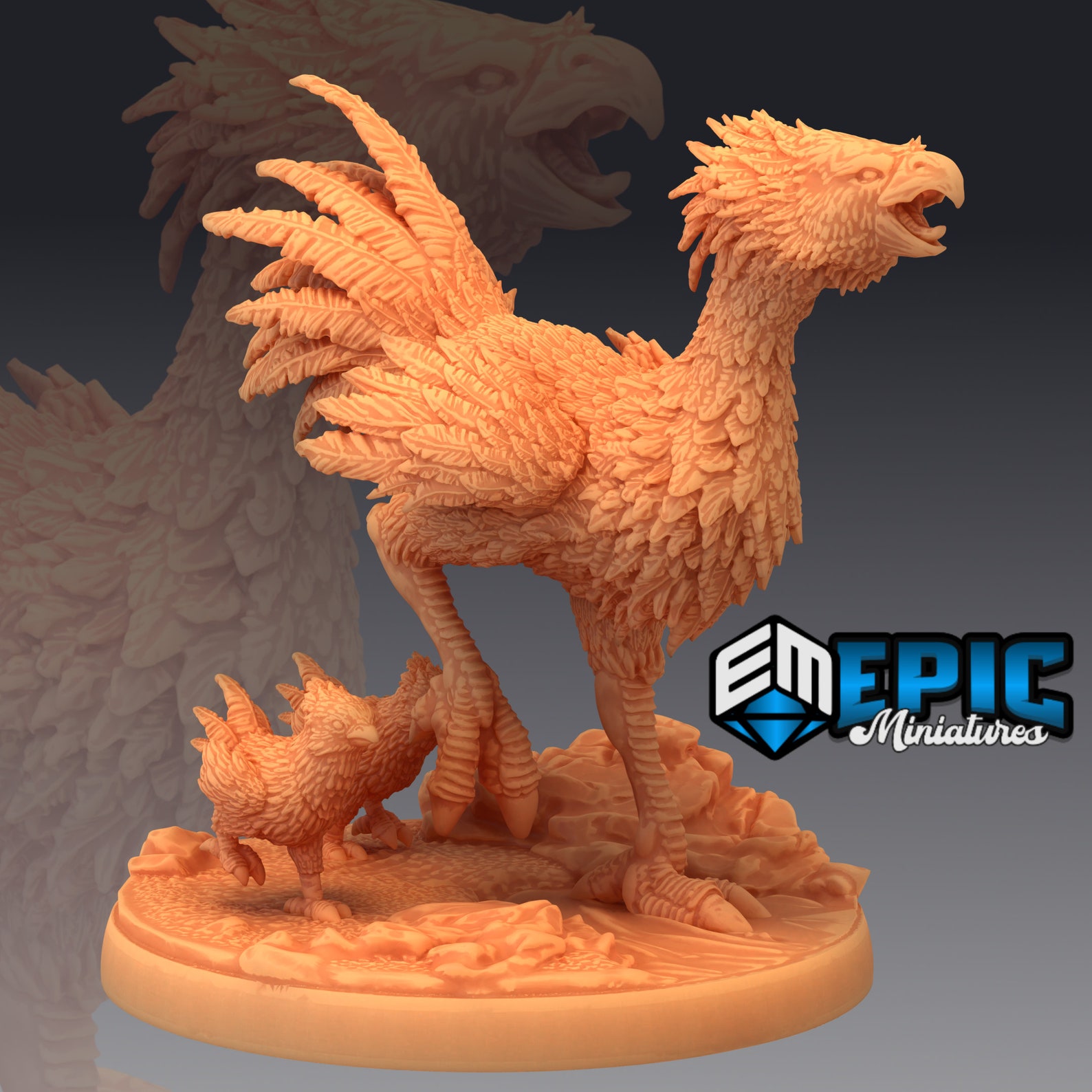 Terror Bird (thunder Chicken!) - 28mm Scale - Epic Miniatures - Etsy