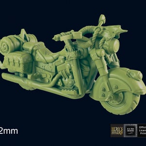 Wasteland Motorcycle Cruiser - Post-Apocalyptic - 32mm - EC3D Designs - Beyond The Badlands