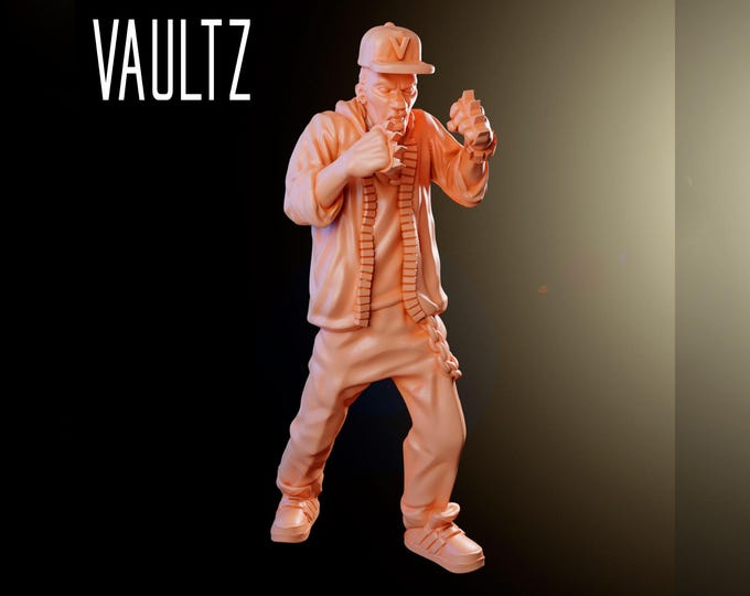 Survivor Jesse The Rapper - 32mm - VaultZ - For games like Zombicide, This Is Not A Test, County Road Z