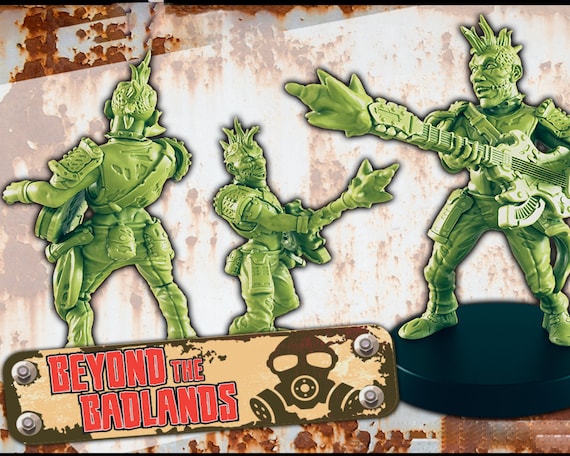 Wasteland Metalhead - Post-Apocalyptic - 28 or 32mm - EC3D Designs - Beyond The Badlands