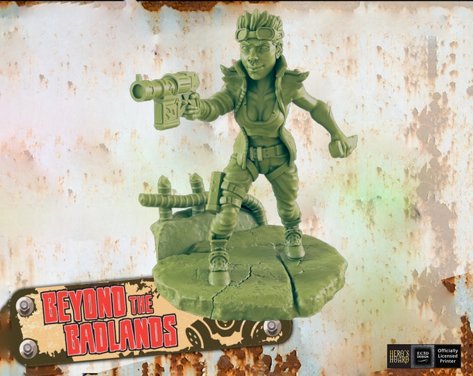 Female Wasteland Claire The Rat - Post-Apocalyptic - 32mm - EC3D Designs - Beyond The Badlands