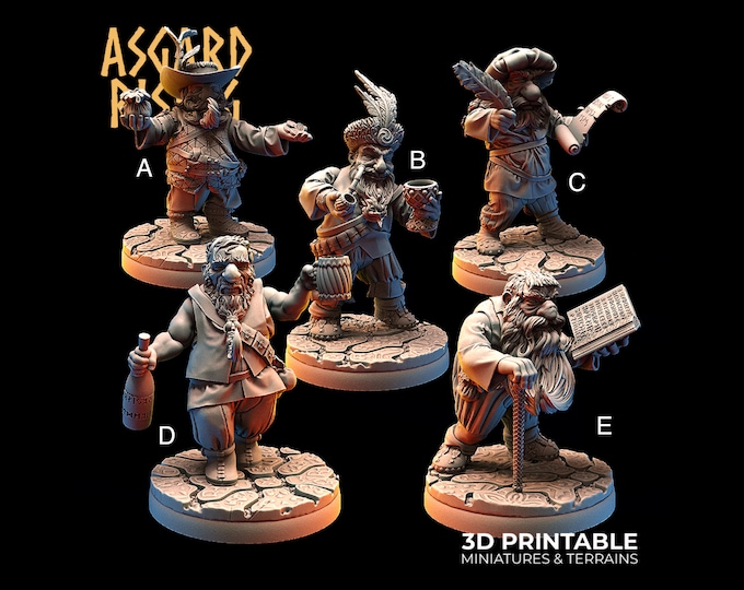Dwarf Male Townsfolk - Norse Theme - 32mm - Asgard Rising