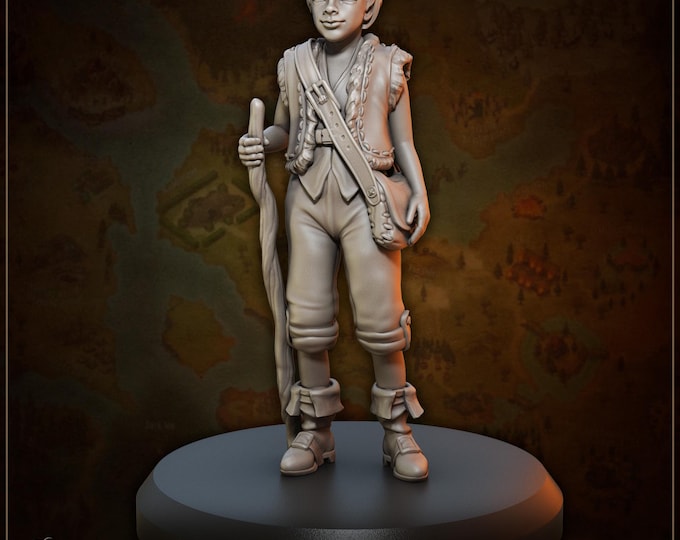Villager Alwin (little boy) - 28/32/35mm - Great Grimoire - Dungeons and Dragons - Pathfinder - Great Folks