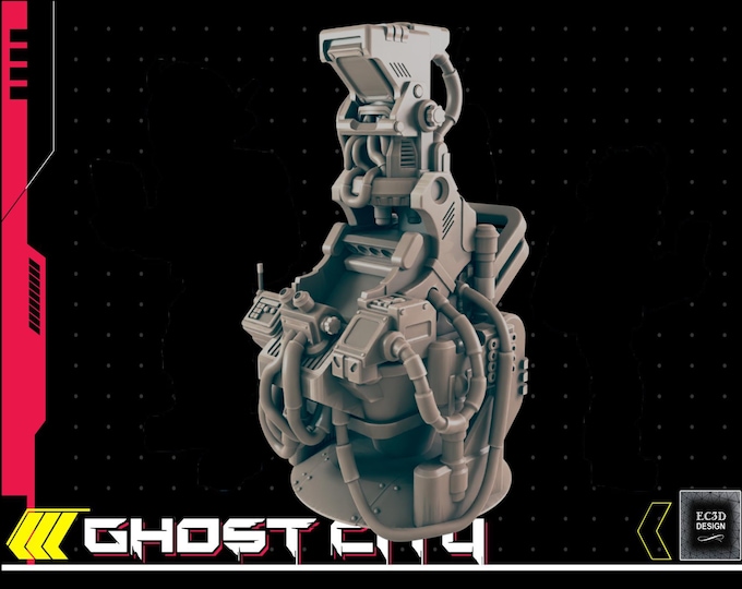 Science Station Terminal A - Cyberpunk/Sci-Fi  - 28mm or 32mm Scale - Ghost City