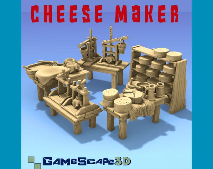 Cheese Making Station - 28/32mm - Gamescape3D - Dungeons and Dragons - Pathfinder