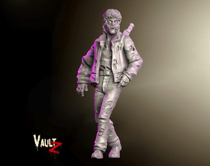 Retro Zombie 3 - 32mm - VaultZ - For games like Zombicide, This Is Not A Test, County Road Z