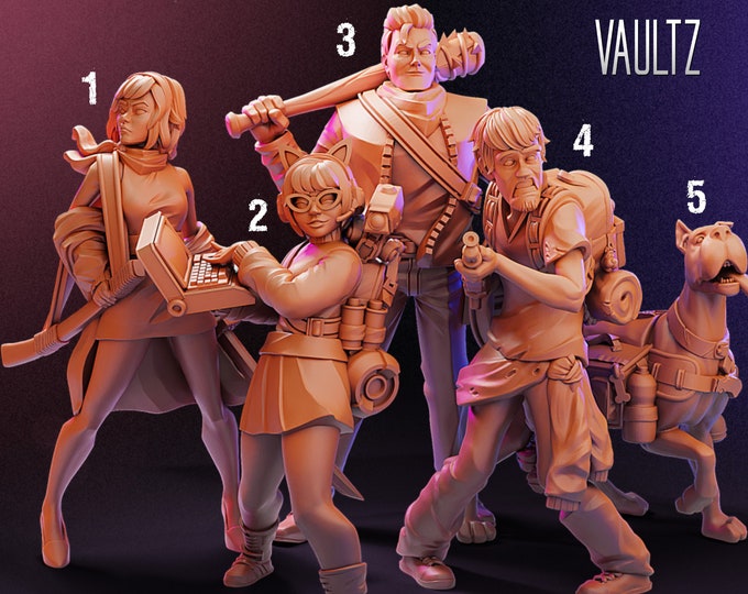 Teen Gang - 32mm - VaultZ - For games like Zombicide, This Is Not A Test, County Road Z