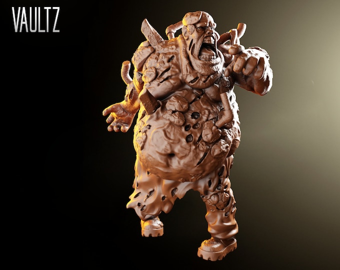 Big Wasteland Zombie - 28/32mm - VaultZ - For games like Zombicide, This Is Not A Test, County Road Z