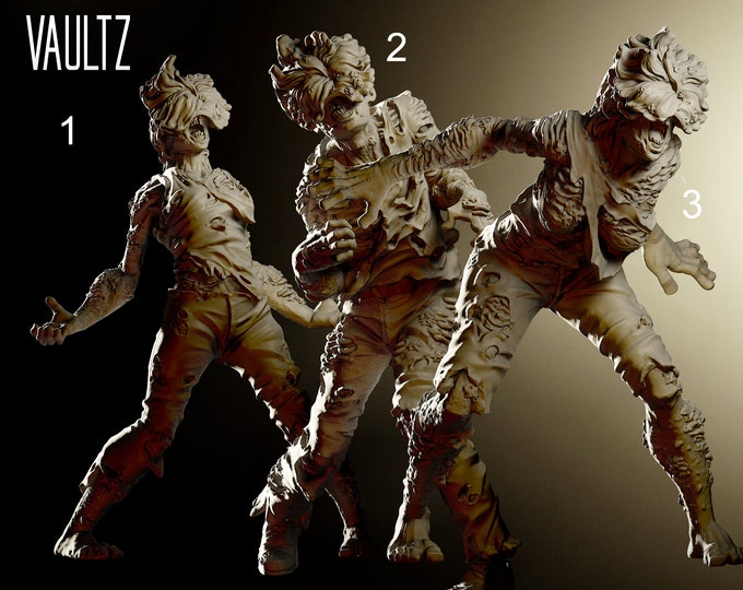 Fungus Zombies - 32mm - VaultZ - For games like Zombicide, This Is Not A Test, County Road Z