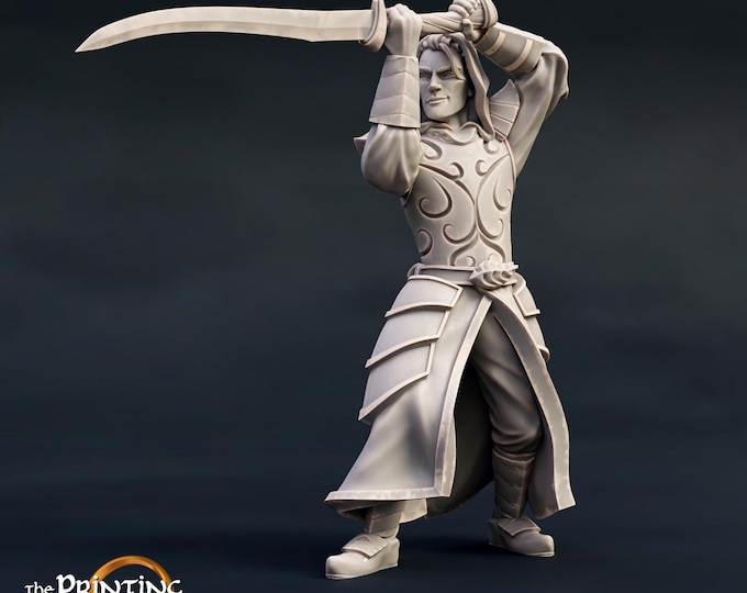 Hedda Female Warrior on Foot or Mounted - 28mm/32mm - The Printing Goes Ever On - Tales Of Wind And Saddle - Fantasy