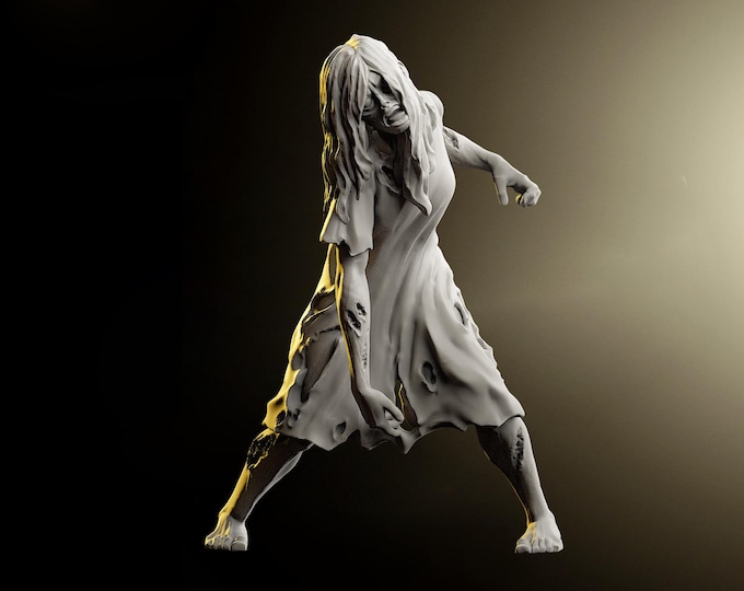 Hospital Gown Zombie - 32mm - VaultZ - For games like Zombicide, This Is Not A Test, County Road Z