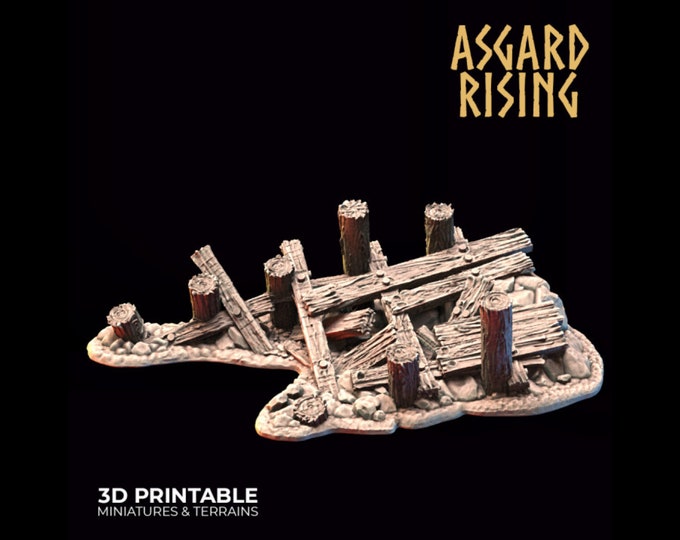 Ruined Pier - Norse Theme - 32mm - Asgard Rising