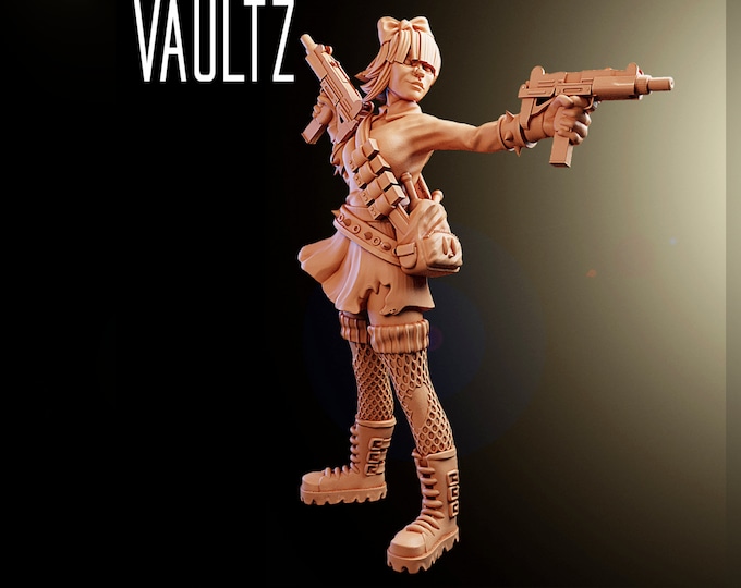 Lilly Survivor - 28/32mm - VaultZ - For games like Zombicide, This Is Not A Test, County Road Z
