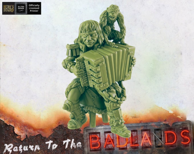 Entertainer - 32mm - Post-Apocalyptic - Return To The Badlands - EC3D Designs - Great for Games like Fallout Wasteland Warfare!